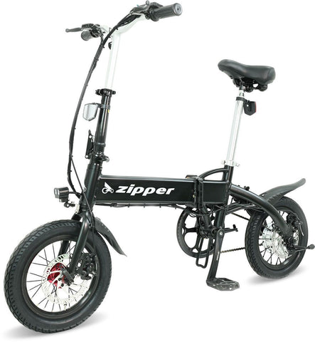 Z1S TAKE ANYWHERE COMPACT FOLDING ELECTRIC BIKE - MATT BLACK 10AH - 25 KMPH