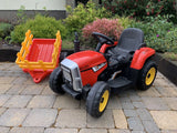 12V MX - 12V Electric Tractor & Trailer Electric Kids Children