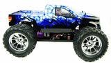 Bug Crusher Electric RC Monster Truck -Blue Ice - FREE SPARE BATTERY