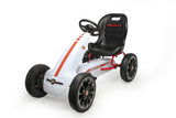 Licensed Abarth Ride On Pedal Go Kart for Kids/Children - White