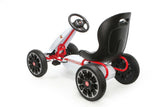 Licensed Abarth Ride On Pedal Go Kart for Kids/Children - White