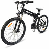 Electric Mountain Bike 21 Speed Ultimate Zipper Z4 e-bike - 26" Tyres Black