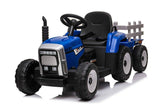 12V R/C Twin Motor Tractor & Trailer - 12V Kids' Electric Ride On