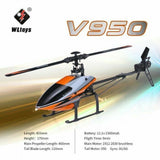 V950 6CH 3D6G FLYBARLESS RTF RADIO CONTROLLED RC HELICOPTER RTF