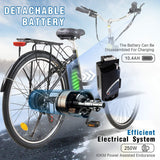 Hitway 26 Inch City E-Bike Electric 250W Motor 10.4Ah Removable Lithium Battery