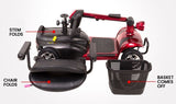 FOLDABLE PAVEMENT LEGAL ELECTRIC MOBILITY SCOOTER REMOVABLE UPGRADED BATTERY