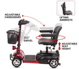 FOLDABLE PAVEMENT LEGAL ELECTRIC MOBILITY SCOOTER REMOVABLE UPGRADED BATTERY