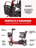 FOLDABLE PAVEMENT LEGAL ELECTRIC MOBILITY SCOOTER REMOVABLE UPGRADED BATTERY