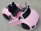 12V Licensed Audi R8 Spyder Battery Kids Electric Ride On Car Pink
