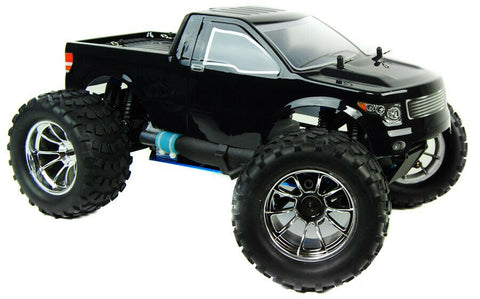 Bug Crusher 1:10th Nitro RC Remote Control Monster Truck Black Pick Up