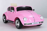 12V Licensed VW Beetle Ride On Electric Car Battery Powered Kids/Children Pink