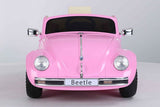 12V Licensed VW Beetle Ride On Electric Car Battery Powered Kids/Children Pink