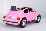 12V Licensed VW Beetle Ride On Electric Car Battery Powered Kids/Children Pink