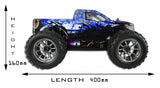 Bug Crusher Electric RC Monster Truck -Blue Ice - FREE SPARE BATTERY