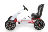 Licensed Abarth Ride On Pedal Go Kart for Kids/Children - White