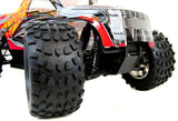 Bug Crusher Electric RC Monster Truck Car Orange Flame FREE BATTERY
