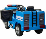 12v Ride On Battery Operated Police Van Truck Toy Car Children