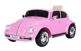 12V Licensed VW Beetle Ride On Electric Car Battery Powered Kids/Children Pink